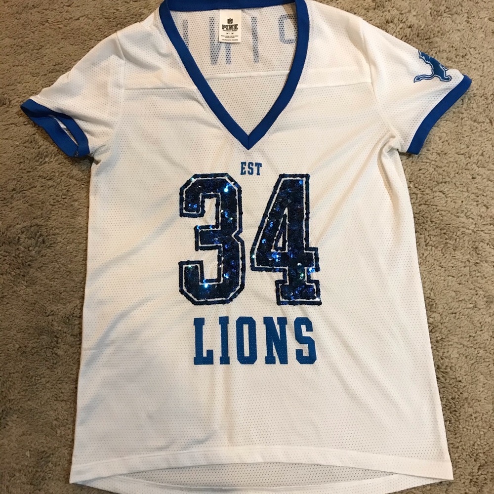 PINK NFL Detroit Lions Jersey Size Medium 🦁